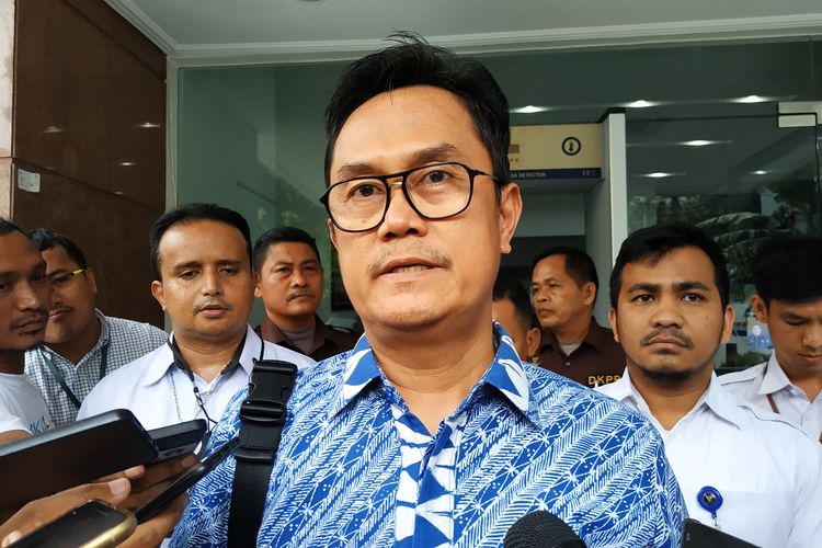 Komisioner Dewan Kehormatan Penyelenggara Pemilu (DKPP) Muhammad Tio Aliansyah ditemui wartawan di kantornya, Rabu (21/12/2022).