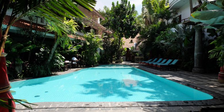 Kolam renang di Hotel Tugu Malang.