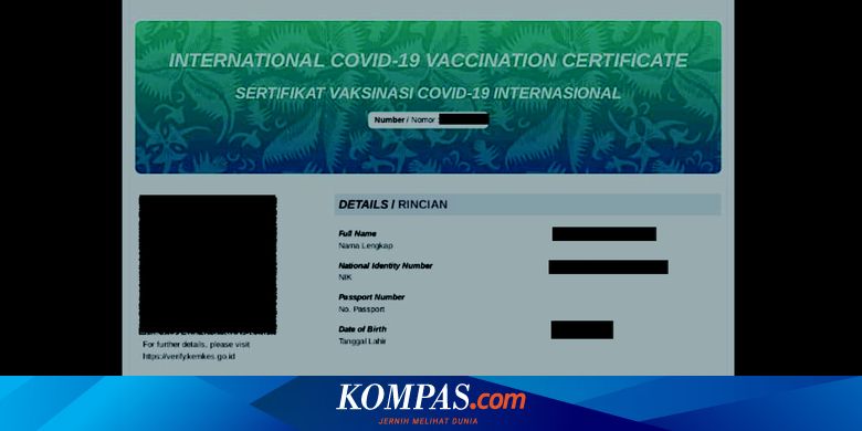 Cara Download Sertifikat Vaksin Standar WHO di PeduliLindungi