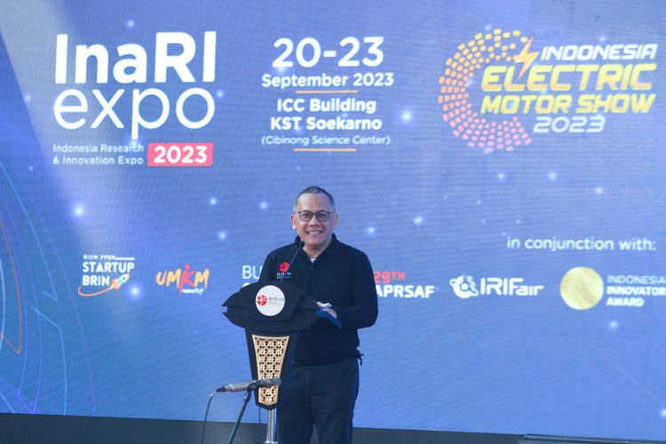 Kepala BRIN Laksana Tri Handoko saat meresmikan pameran dan riset terbesar di Indonesia atau dikenal dengan Indonesia Research and Innovation Expo (InaRI Expo 2023) pada Rabu-Sabtu, 20-23 September 2023.