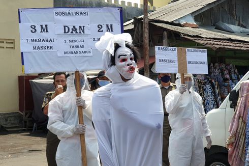 Pemkot Tangerang Gunakan Pocong untuk Sosialisasi Protokol Kesehatan