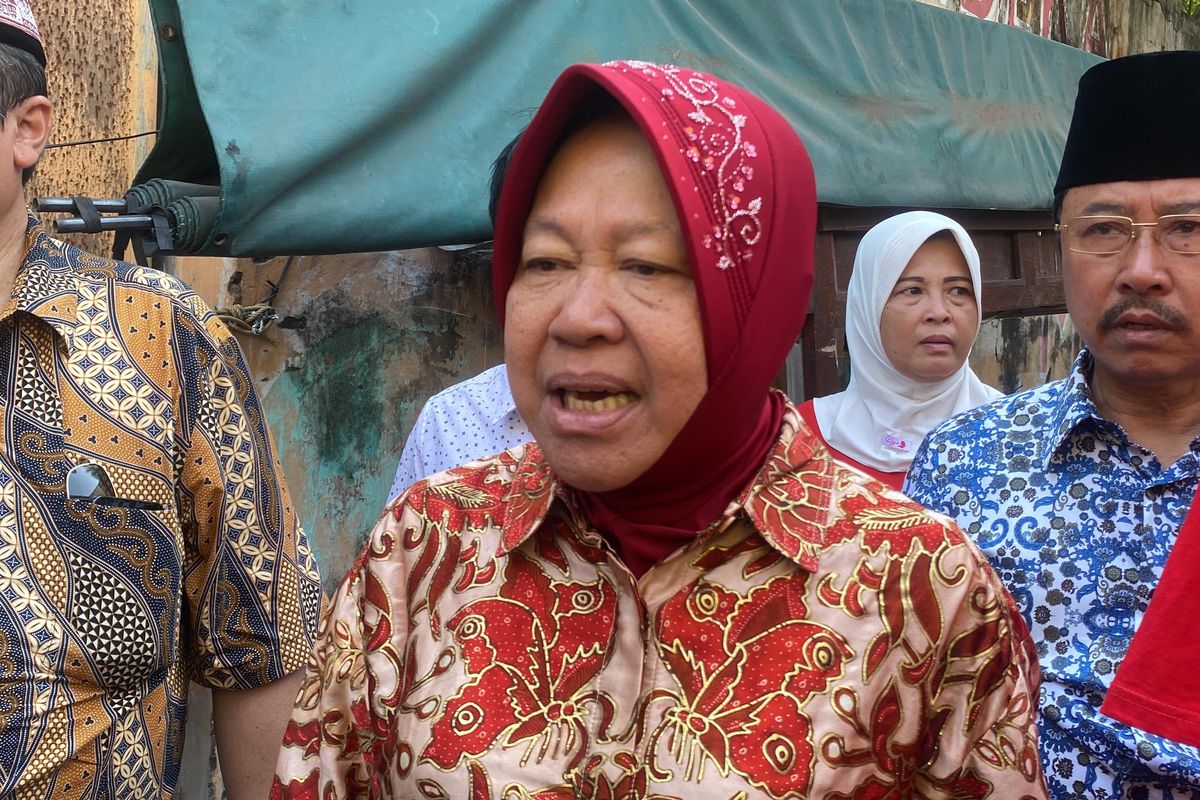 Bakal calon kepala daerah Jatim, Tri Rismaharini, Senin (16/9/2024).