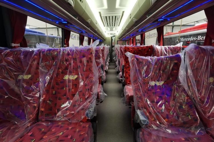 Kabin Bus AKAP baru PO Bintang Utara Putra