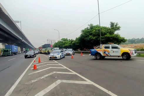 Jasa Marga Buka Tutup Gerbang Tol Cibitung 3 untuk Urai Macet Imbas Demo Buruh