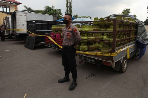 Pindahkan 200 Tabung Elpiji 3 Kg ke 12 Kg dalam Sehari, 7 Tersangka Pengoplos Diringkus Polda Jatim