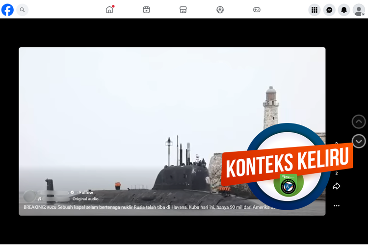 INFOGRAFIK: Video Kapal Selam Rusia Tiba di Havana Terjadi 2024, Bukan Mei 2026