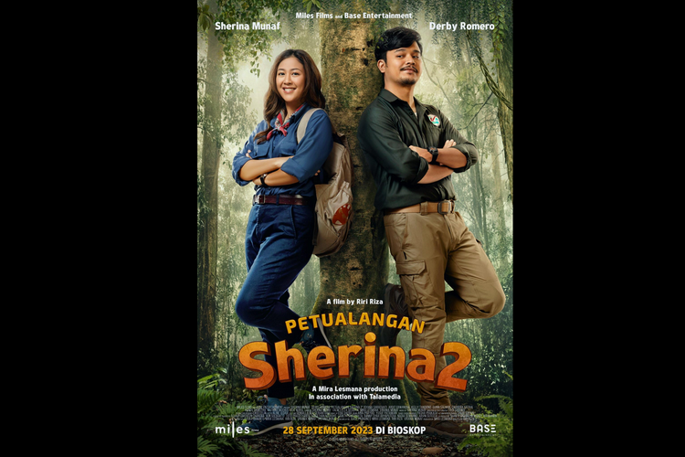 Film Petualangan Sherina 2 karya sutradara Riri Riza dan dibintangi Sherina Munaf dan Derby Romero.
