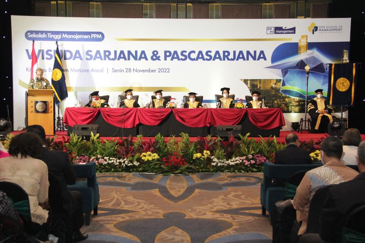 PPM SoM menggelar seremoni wisuda bagi 409 wisudawan pada Senin, 28 November 2022 di Ancol, Jakarta.