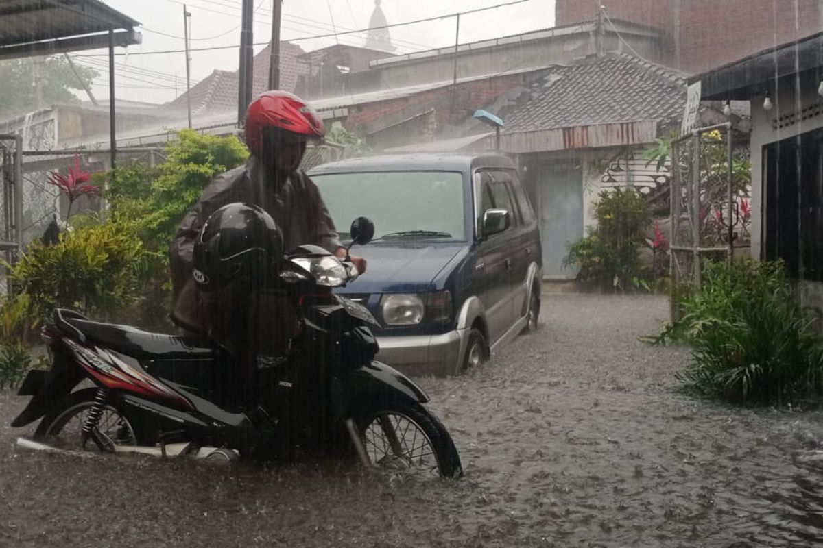 Banjir yang terjadi di Kota Malang, Jawa Timur beberapa waktu lalu. 