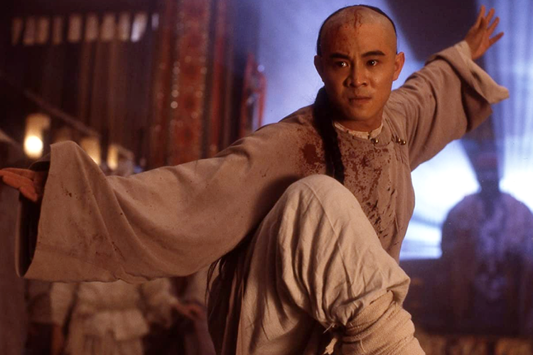 Jet Li berperan sebagai Wong Fei-hung dalam film aksi Once Upon a Time in China 2 (1992).