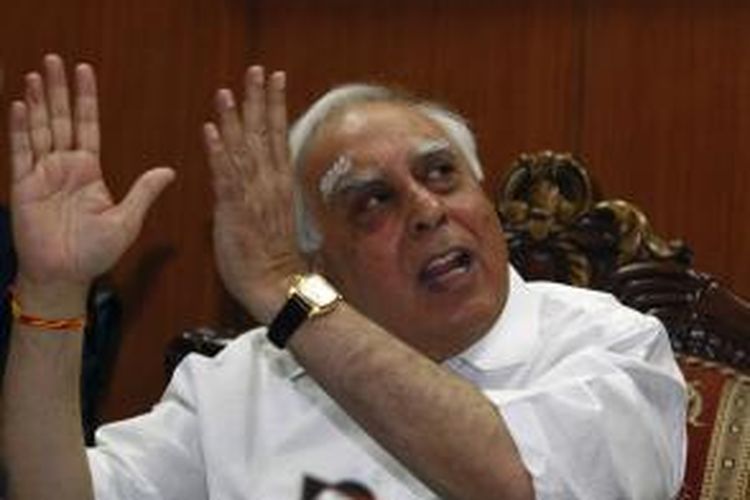 Menteri Komunikasi dan Teknologi Informasi India Kapil Sibal