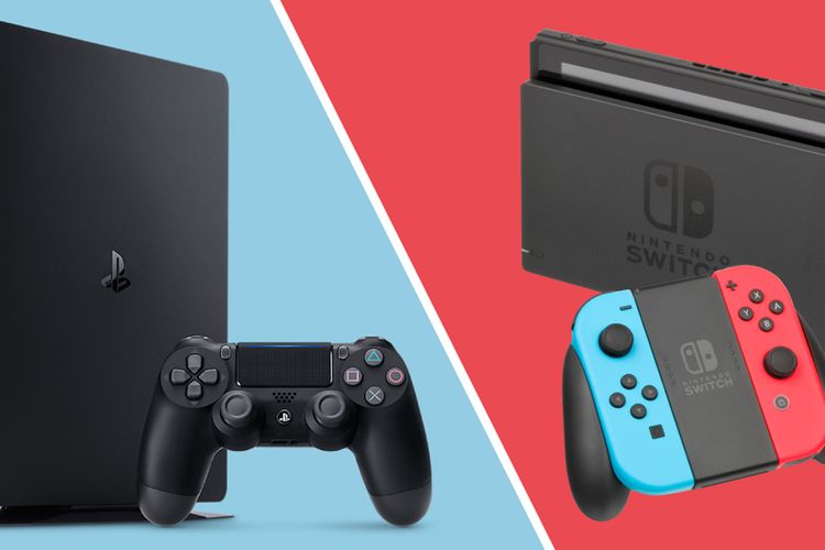 PlayStation 4 (PS4) vs. Nintendo Switch.