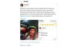 Driver Ojol Jadi Viral gara-gara Alat Komunikasi di Helm