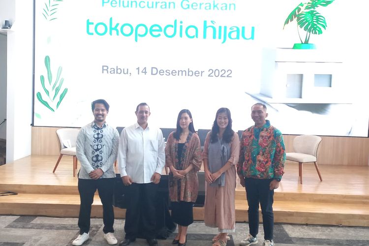 Acara peluncuran Tokopedia Hijau di Tokopedia Tower, Rabu (14/12/2022)