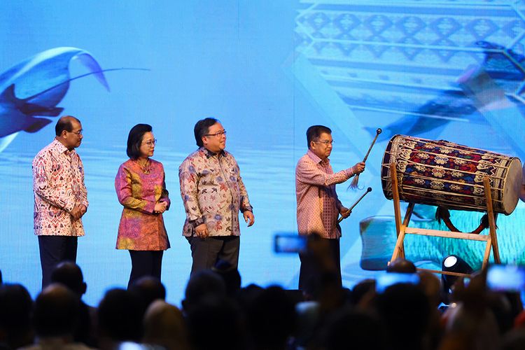 Wakil Presiden RI periode 2014-2019, Jusuf Kalla Membuka Konferensi SGDs 2019.