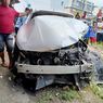 Mobil Nissan Terseret 15 Meter Setelah Tertabrak Kereta Api di Deli Serdang, Satu Tewas