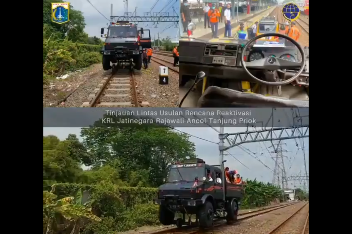 Mercedes Benz Unimog yang dipakai PT KAI Daop 1 Jakarta