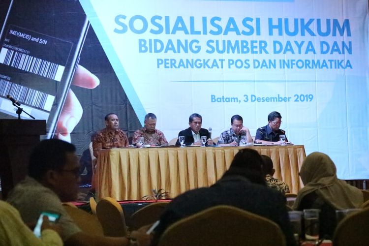 Sosialisasi IMEI di Batam oleh Kominfo, Selasa (3/12/2019)