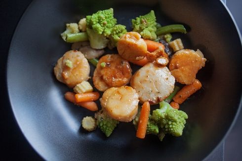 Cara Masak Scallop yang Mudah, Resep Scallop Tumis Sayuran