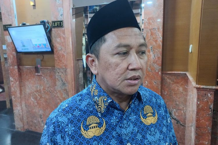 Deputi Bidang Perkoperasian KemenkopUKM Ahmad Zabadi saat ditemui di kantor Kementerian Koperasi dan UKM dalam rangkaian perayaan Hari Koperasi Nasional ke-76, Rabu (12/7/2023). 