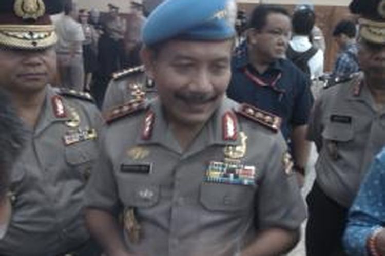 Wakil Kepala Kepolisian Republik Indonesia Komjen Pol Badrodin Haiti, di Ruang Rupatama Mabes Polri, Selasa (16/12/2014)