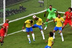 Babak Pertama, Belgia Unggul 2-0 atas Brasil