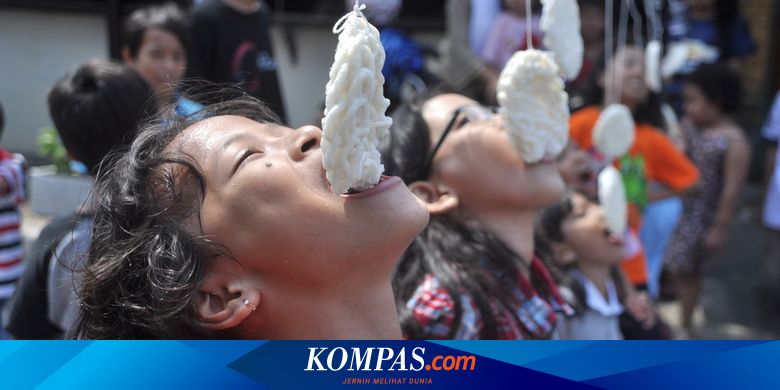 Siswa, Ini Alasan Lomba Makan Kerupuk Ada Saat Peringatan HUT RI - Vimarsana News