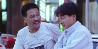 Ng Man Tat dan Andy Lau dalam film A Moment of Romance