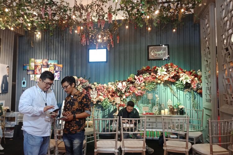 Sebanyak 20 kategori vendor tersedia pada gelaran Indonesia Dream Wedding Festival di JCC Senayan, Jakarta Pusat, Jumat (25/1/2019). 