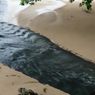 Pantai di Carita Tercemar Aliran Sungai Berwarna Hitam, Begini Penjelasan Camat