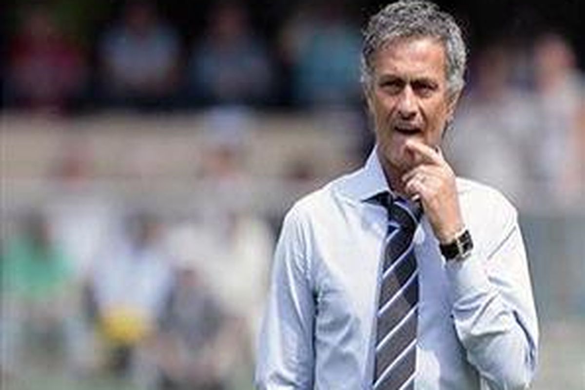 Pelatih Inter Milan, Jose Mourinho.