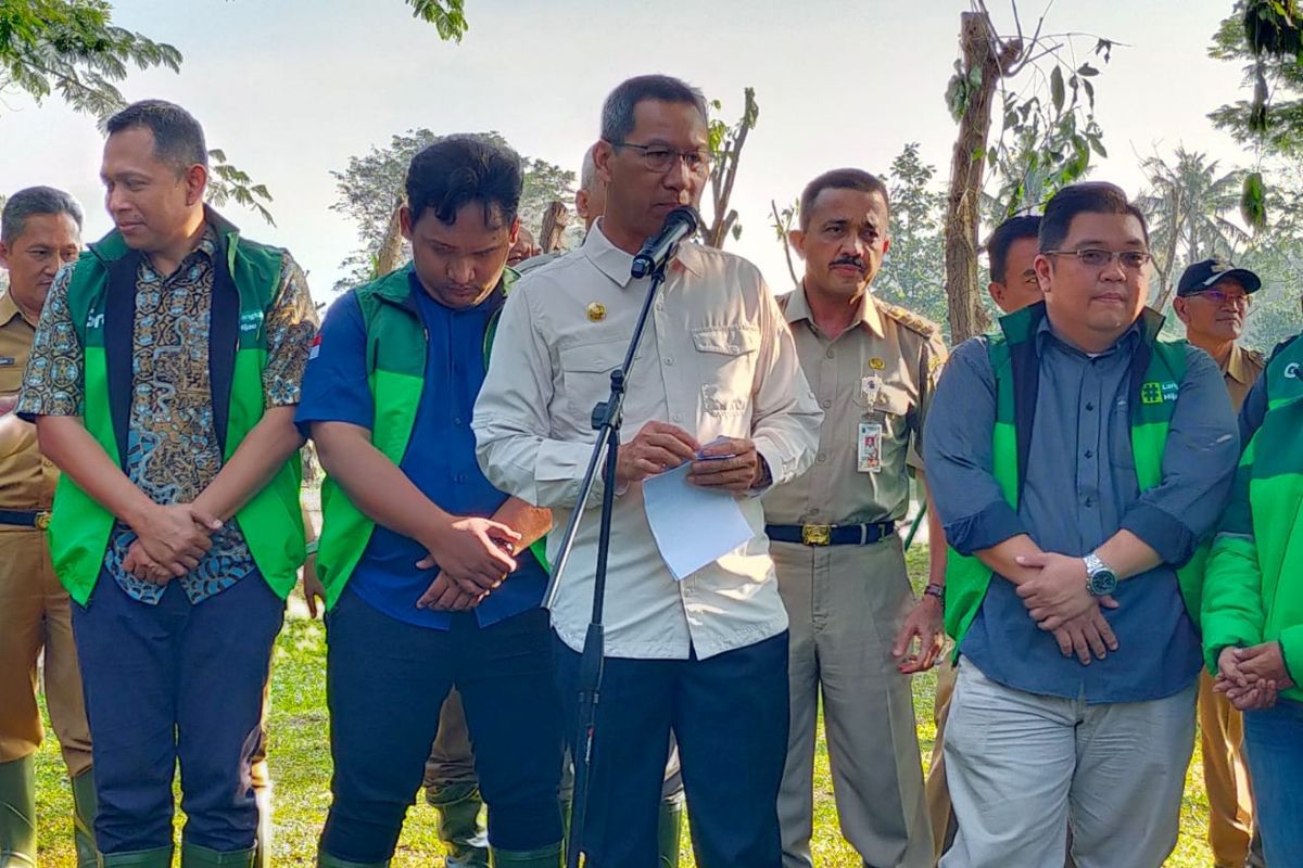 Penjabat (Pj) Gubernur DKI Jakarta Heru Budi Hartono ditemui di Cipayung, Jakarta Timur, Selasa (21/3/2023).