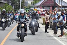 Jokowi Riding di Sekitar Danau Toba Pakai W175 Custom Gaya Bobber