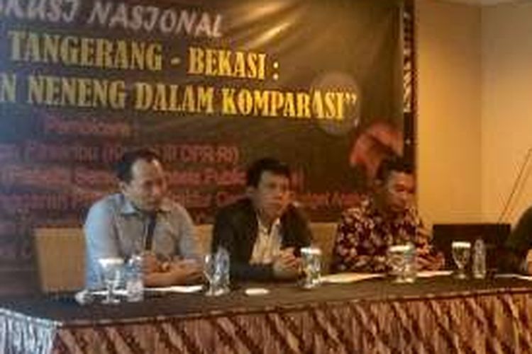 Diskusi Publik 'Dinasti Politik di Pilkada 2017' di bilangan Cikini, Jakarta, Minggu (23/10/2016).