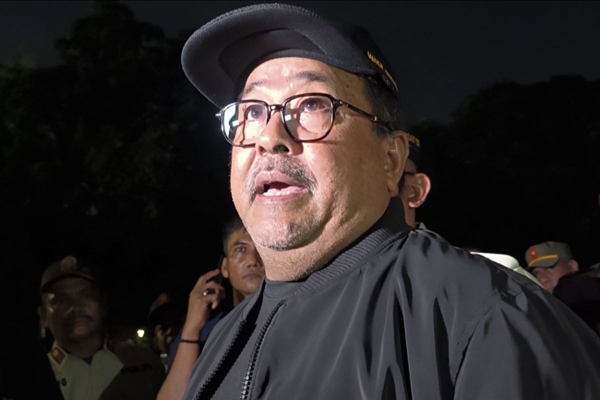 Wakil Gubernur Jakarta, Rano Karno saat ditemui di Monas, Gambir, Jakarta Pusat.