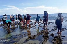 Pantai Pasir Putih Lia Mbala NTT Ramai Wisatawan pada H+3 Lebaran 2022