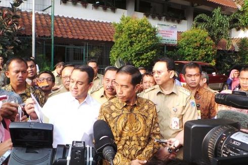 Saat Ahok Tinjau UN di SMAN 2, Muncul Jokowi dan Anies...