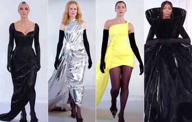 Kim Kardashian hingga Dua Lipa Tampil di Catwalk Balenciaga