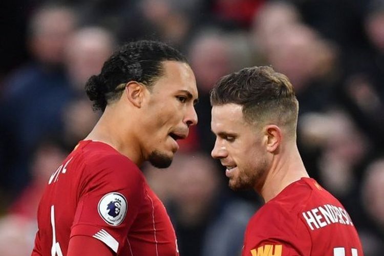 Pemain Liverpool, Virgil Van Dijk dan Jordan Henderson