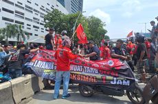 Sopir Truk Blokade Jalan Depan Tower Pelindo, Lalu Lintas Macet hingga 1 Km