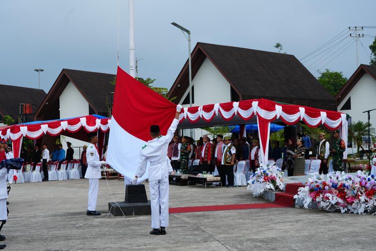 PLBN Badau Gelar Upacara HUT Ke-81 RI, Perkuat Semangat Persatuan di Perbatasan