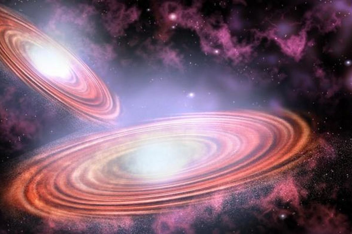 Ilustrasi. Dua lubang hitam di konstelasi Virgo akan kawin dalam 100.000 tahun mendatang. 