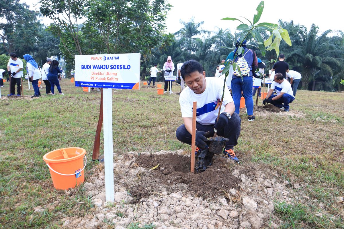 Digagas sejak 2022 silam, program community forest ini juga merupakan wujud komitmen Pupuk Kaltim menjalankan etape pertama roadmap dekarbonisasi yang bertujuan untuk carbon offset.