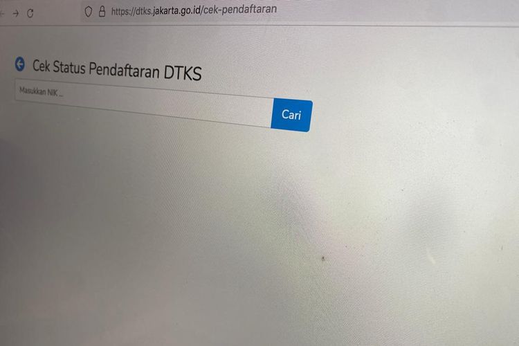 Link cek status pendaftaran DTKS Jakarta 2022 tahap 3.