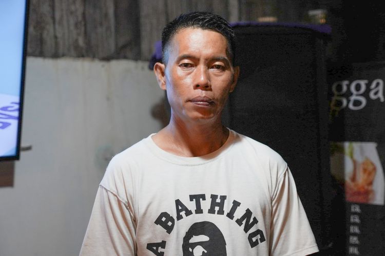 Sahari pemilik Erlangga Homestay di Desa Bumi Harapan, Kabupaten Penajam Paser Utara (PPU) pada Kamis (8/2/2024). 