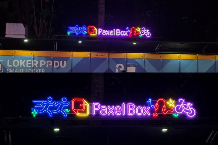 Hasil foto Galaxy S25 Edge ke sumber cahaya bisa tajam dan detail, tidak berpendar atau menghasilkan flare.