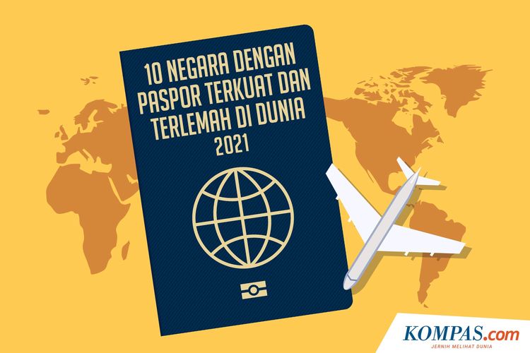 10 Negara dengan Paspor Terkuat dan Terlemah di Dunia 2021