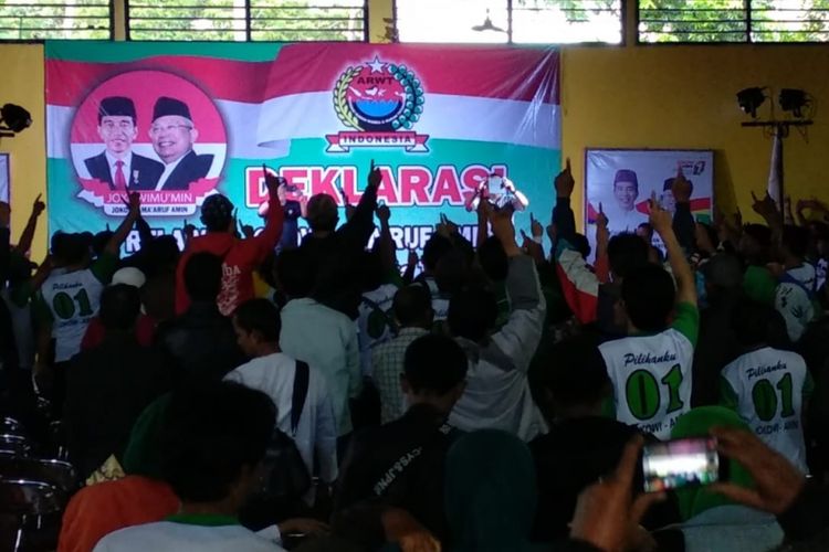RT-RW di Kota Tasikmalaya menyatakan mendukung Jokowi-Amin.