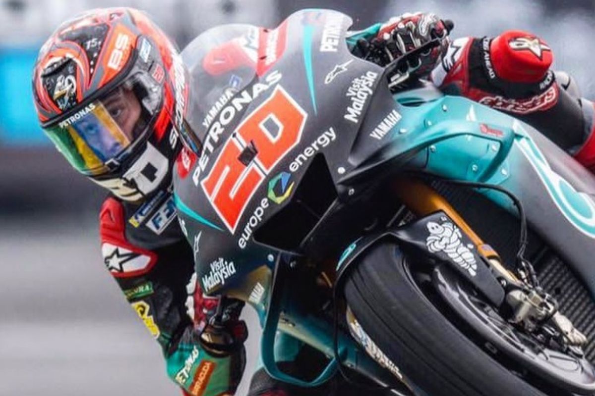 Fabio Quartararo finis di urutan kedelapan di GP Le Mans 2019.