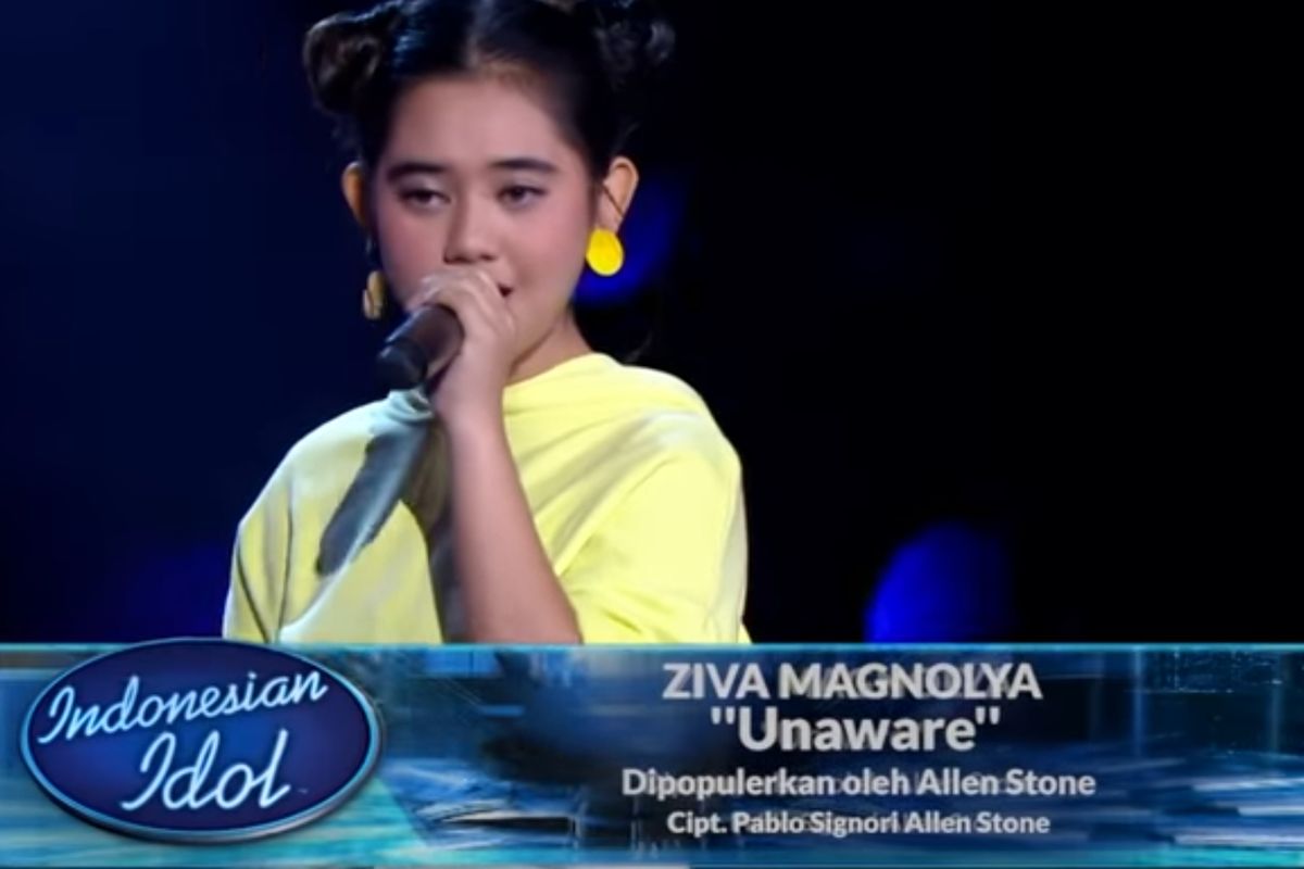 Ziva tampil di showcase pertama Indonesian Idol X, Senin (4/11/2019) malam.